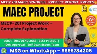 MECP 201 Project Work – Complete Explanation BY SELF GYAN