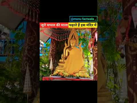 इस मंदिर में जूता चप्पल की माला चढ़ाया जाता है 🤔#facts #amazingfacts #shorts