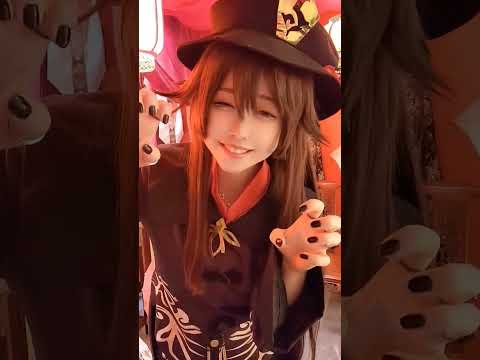 ⚠️コスプレ　原神の胡桃コスプレでP丸さまの曲踊ってみた！#コスプレ #原神  #cosplay 　#踊ってみた