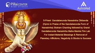 5-Priest Gandaberunda Narasimha Dikbanda Stotram Chanting,Gandaberunda Narasimha Maha Mantra Homa