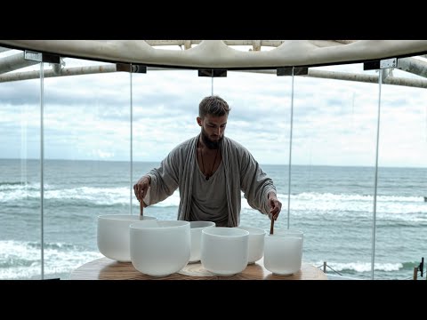 Ocean Crystal Bowls Healing & Cleansing Energy, Mind, Chakras | 432 Hz Frequency | Renewal Energy