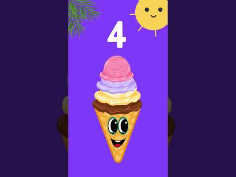 colorful ice cream #icecream #numbers #colors