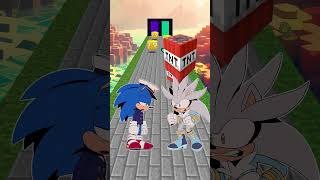 Steve's Lava Chicken Kiss Run: Sonic vs. Silver Day 41 Challenge! #SonicTheHedgehog #sonic