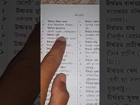 10 Most important Quiz 2023 বিশ্ব কুইজ #assam #assamese #engineeringentranceexam
