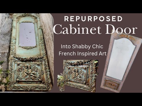 Redesign & Upcycle Decor Using Molds/ Shabby Chic AGED Paint Finish/ Glaze Crackle/ Antique A Mirror