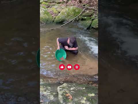 Gold Pan VS Waterfall Crevice! (South Mountains, NC)