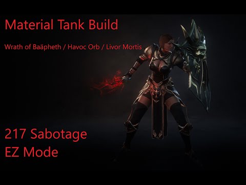 Wolcen 1.1.7.0 Material Tank Build. Wrath of Baäpheth / Havoc Orb / Livor Mortis. 217 EZ Mode.