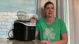 Euhomy countertop bullet ice maker review and demo by Sara