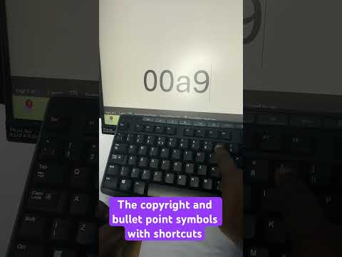 COPYRIGHT, BULLET POINT, quick #shortcuts