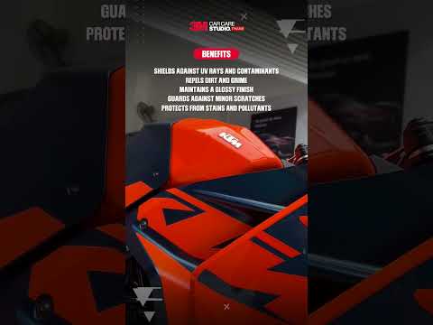 Protect your KTM RC 390 with ceramic coating at 3M Car Care Studio Thane, starting at just ₹4500! 🚗✨