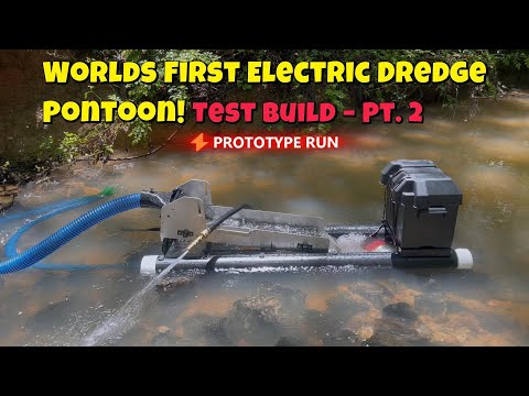 World’s First Electric Dredge Pontoon! Prototype Run – Pt. 2