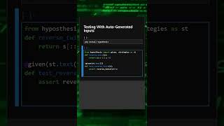 Testing With Auto Generated Inputs