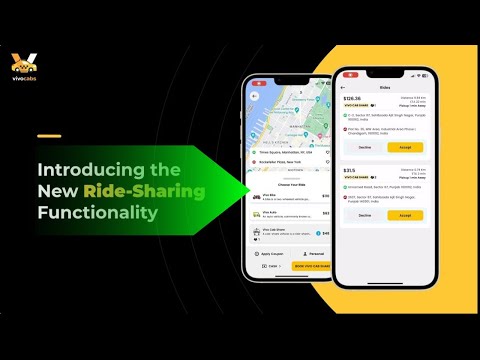 How Ride-Sharing Functionality Works in VivoCabs | Ride-Hailing Software