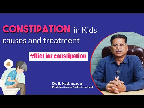 Constipation in kids causes and treatment | High Fiber diet for kids with Constipation | Dr. Kasi