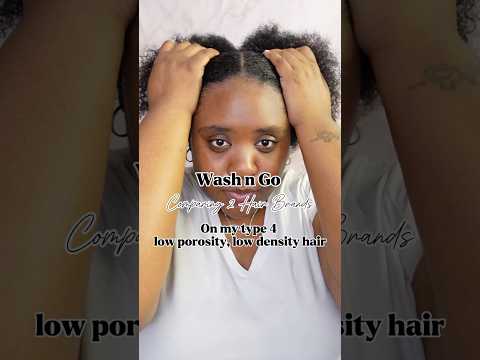 1 wash n go…2 brands…4 products‼️ #washandgo #washngo #naturalhairtutorial #naturalhair #ytshorts_