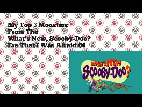 my top 3 monsters from the What's New, Scooby-Doo? era that i was afraid of as a kid