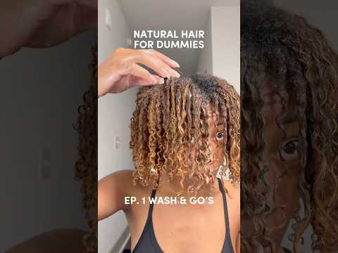 Have you perfected your wash & gos? 🤔 #naturalhair #washandgo #dyedhair #curlyhead #hairspiration