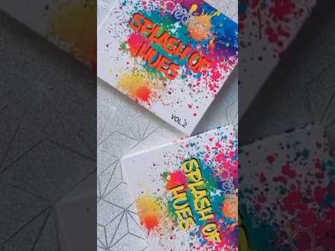@beautycreations splash of hues vol.1 and 2 swatches. Really pigmented #best colourful palette