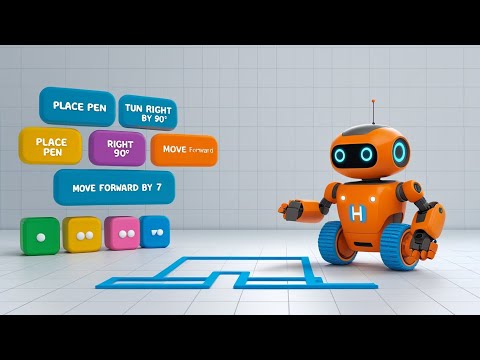 Draw Alphabets using coding | Fun programming for Kids | CodeRobo 🤖