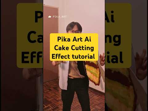 How to make Pika ai cake cutting effect #pika #aitutorial #aieffects