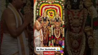 🌸 Divine Grace of Shri Venkatesh Swamy One Glance, Infinite Blessings! 🙏 #asu_fact #shorts #ytshorts