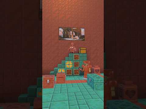 Copper Golem NEW! #Minecraft #update #minecraftupdate #coppergolem #minecraftbedrock #new #newupdate