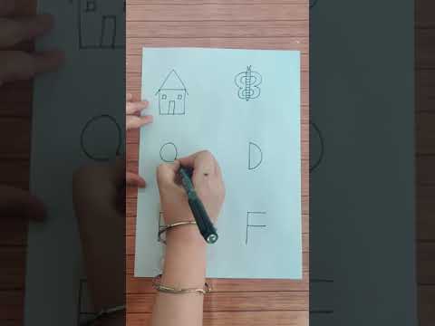 Easy Drawing😍 with Alphabets❤️ #drawing #shorts #youtubeshorts #shortvideo #alphabets