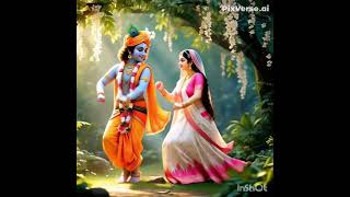 krishnaji and radhaji dancing.