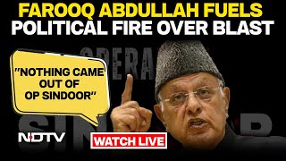 Nowgam Blast LIVE | "Nothing Came Out Of Op Sindoor": Farooq Abdullah After J&K Explosion