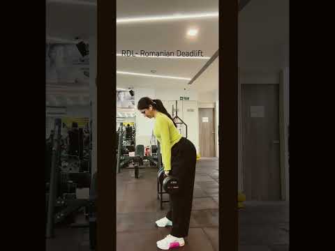 How to do RDL - Romanian Deadlift #tutorial #rdl