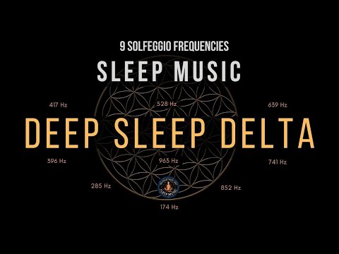 BLACK SCREEN SLEEP MUSIC ☯ 1-3Hz Delta Brain Waves ☯ Deep Sleep Healing Frequency