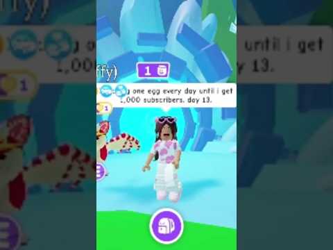 Hatching one egg every day until I get 1,000 subscribers. Day 13 #1000subscribers #adoptme