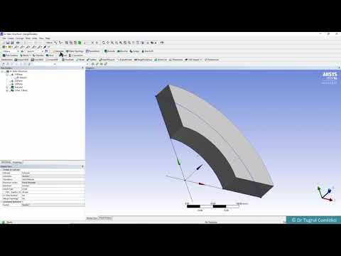 3D Cylindrical Thick Pressure Vessel Finite Element Analysis with ANSYS Workbench Mechanical