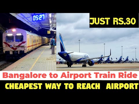 Bangalore to Kempegowda International Airport Train Ride for Just ₹30🚆 Cheapest Way to Reach KIA! ✈️