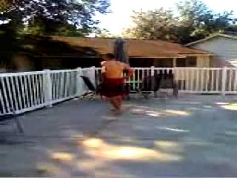 Fall season+ 35 degrees+Freezing pool+ 1 stupid k