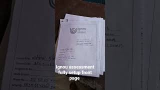 #ignousolvedassignment #ignou assignment front page and first page and questions page