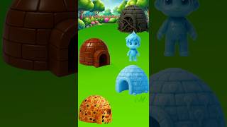 Find the real igloo ice house #cartoon #funny #trendingshorts #gaming #usa