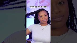 Try this simple but cute style for twists😛 #protectivestyles