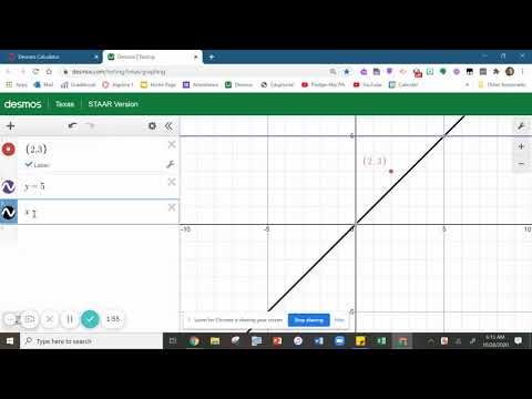 Using Desmos to Graph Hor  Vert  Lines