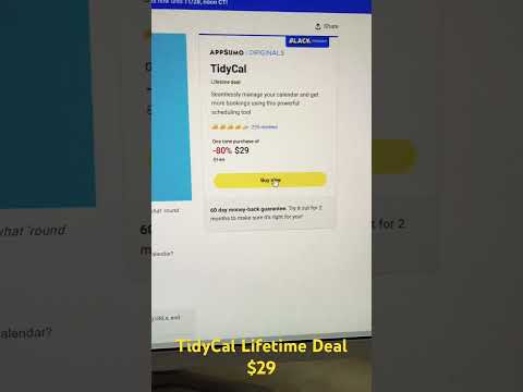 TidyCal Lifetime Deal $29 - Top Calendy Alternative