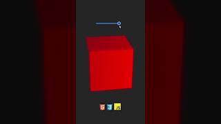 3D Object | 3D Cube with Light Effect made in HTML CSS and Javascript #shorts @jmc23id