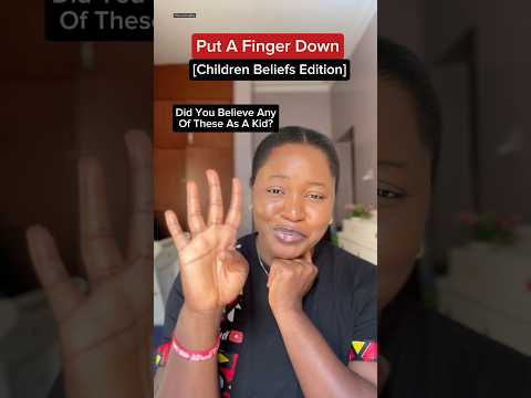 Put a finger down, Children beliefs edition #shorts #fingerdown #putafingerdown #childrenbeliefs