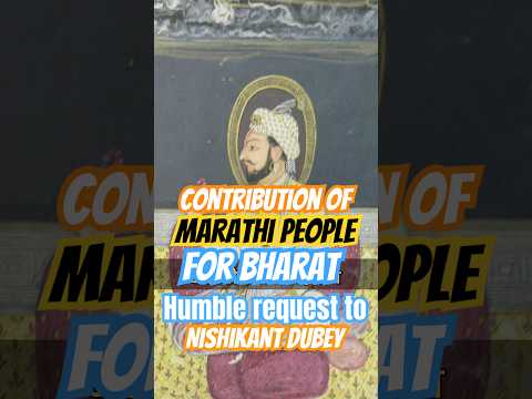 Contribution of Marathi people for Bharat. Response to Nishikant Dubey #nishikantdubey #marathi