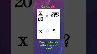 Math Test | #maths #mathstrick #mathchallenge #trickymaths #iqtest