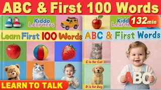 ABC & First 100 Words for Toddlers | Learn Alphabet, Phonics & Early Vocabulary | Speech Development