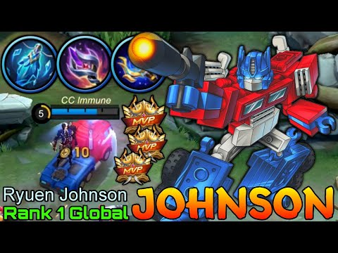 Johnson  MVP Build - Top 1 Global Johnson by Ryuen Johnson - Mobile Legends