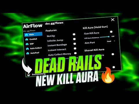 NEW UPDATE Dead Rails Script | OP Kill Aura, Auto Collect All Item, Auto Coal And More [AirFlowHub]