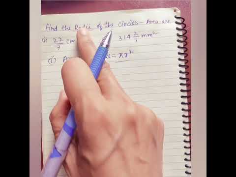Find the Radii of these circles ⭕ #mathematics #ytshorts