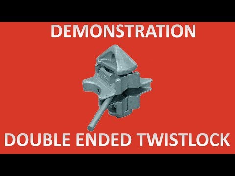 Double Ended Twist Lock For Shipping Containers Demonstration