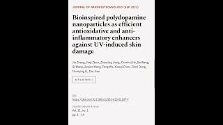 Bioinspired polydopamine nanoparticles as efficient antioxidative and anti-inflammato... | RTCL.TV